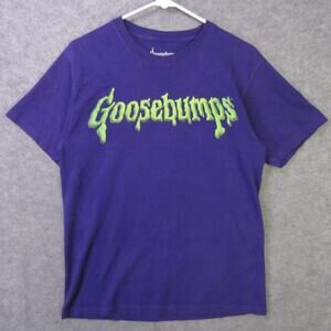 Goosebumps Shirt Mens Medium Purple Horrorland Graphic Tee T-Shirt RL Stine